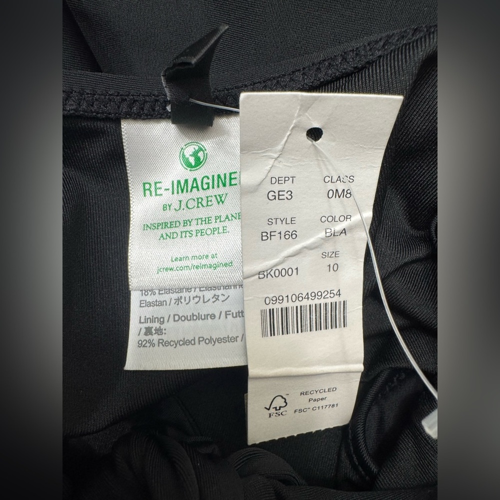 NWT J.Crew Cutout Tie-Back One-Piece Swimsuit | Chic Resort Swimwear - Picture 4 of 4